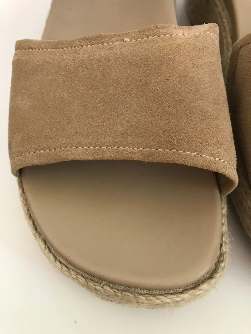 ABEO Espadrille Platform Suede Sandal Wedge Devyn Tan Women’s Size 11